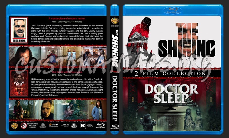 The Shining / Doctor Sleep Double Feature blu-ray cover