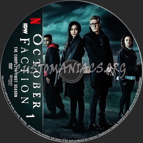 October Faction Season 1 dvd label