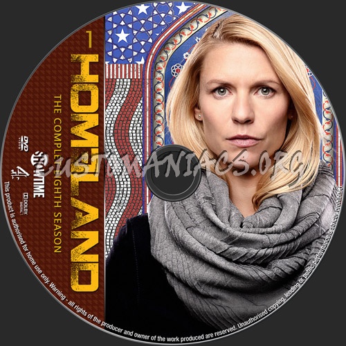 Homeland Season 8 dvd label