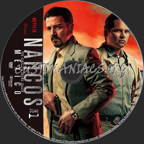 Narcos Mexico Season 2 dvd label