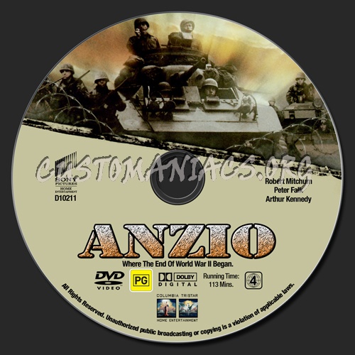 Anzio dvd label