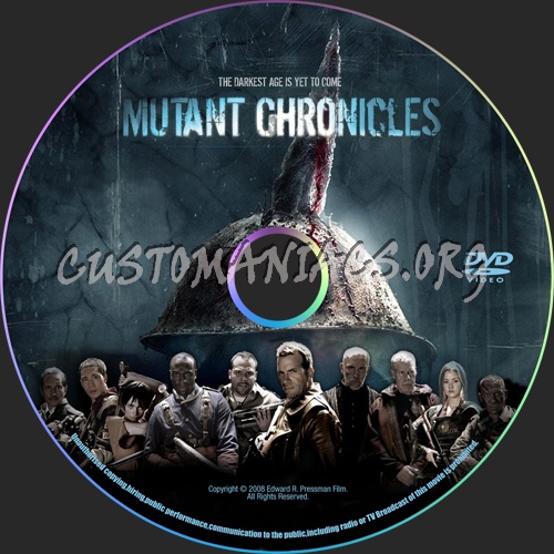 Mutant Chronicles dvd label
