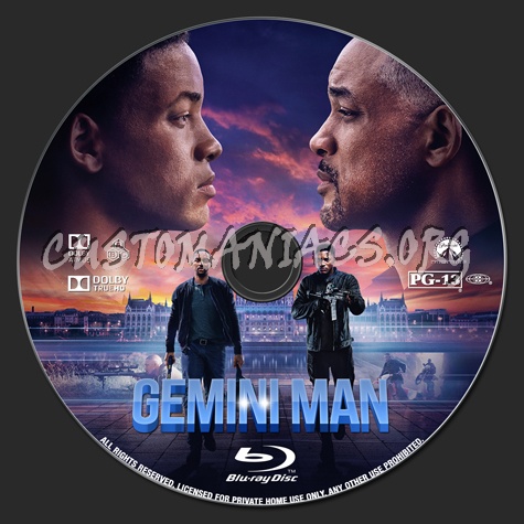 Gemini Man blu-ray label