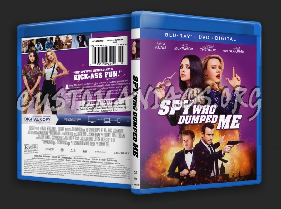 The Spy who Dumped Me blu-ray cover
