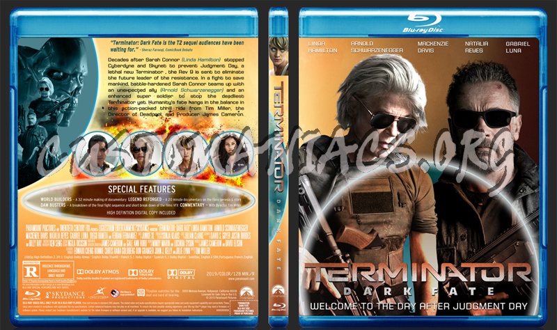 Terminator: Dark Fate blu-ray cover
