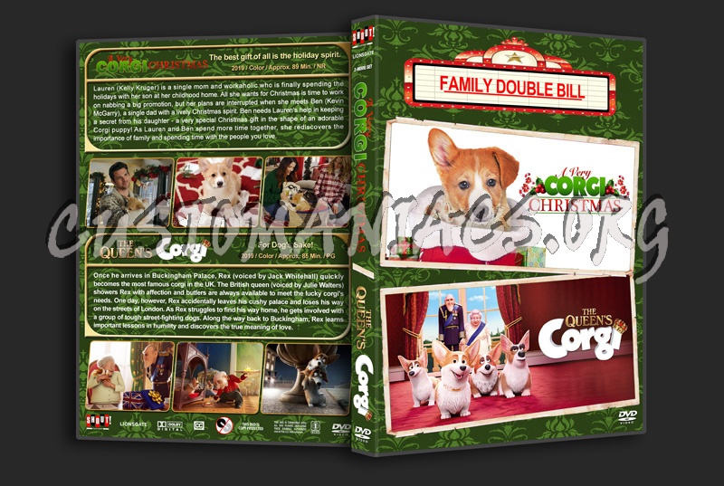 A Very Corgi Christmas / The Queens Corgi Double Feature dvd cover