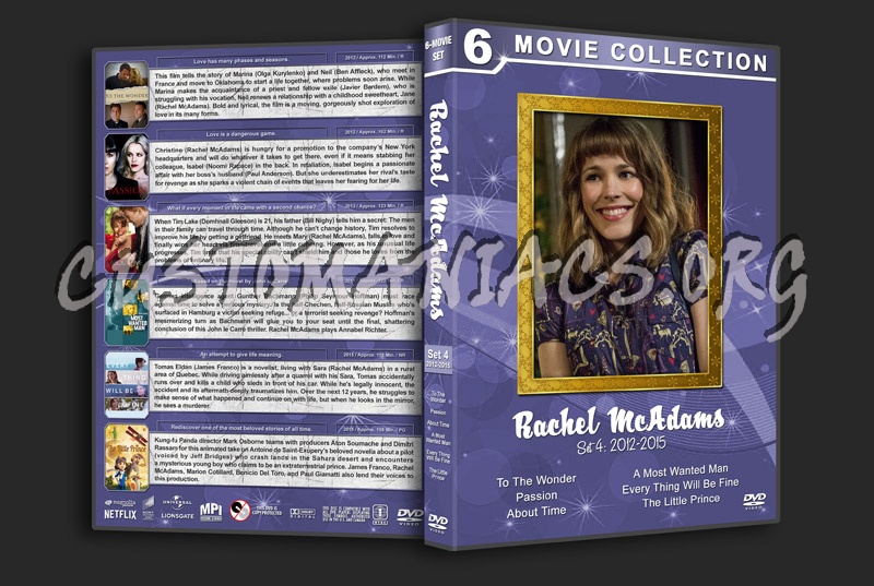 Rachel McAdams Filmography - Set 4 (2012-2015) dvd cover