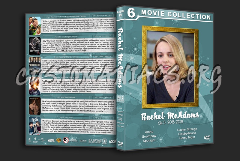 Rachel McAdams Filmography - Set 5 (2015-2018) dvd cover