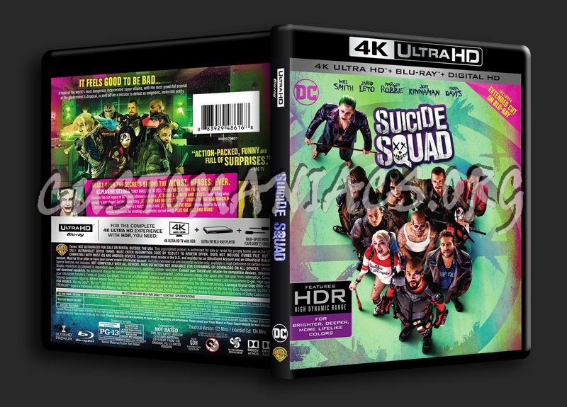 Suicide Squad 4K blu-ray cover
