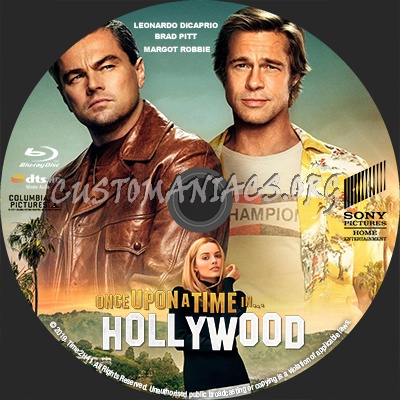 Once upon a time in hollywood blu-ray label