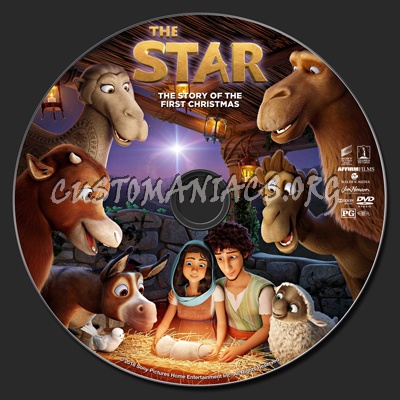 The Star (2018) dvd label