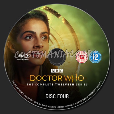 Dr Who Series 12 blu-ray label