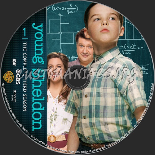 Young Sheldon Season 3 dvd label