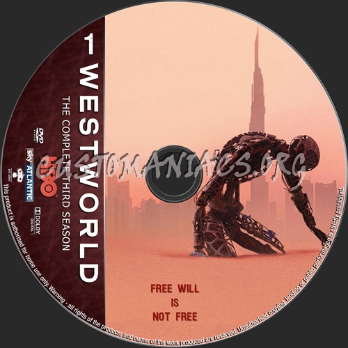 Westworld Season 3 dvd label