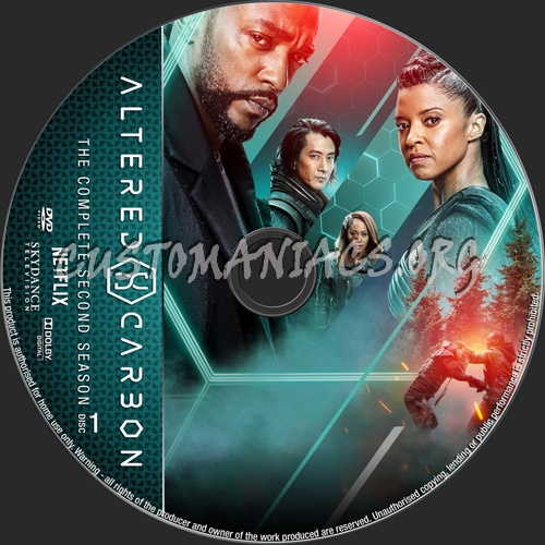 Altered Carbon Season 2 dvd label