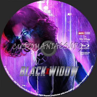 Black Widow 2020 blu-ray label