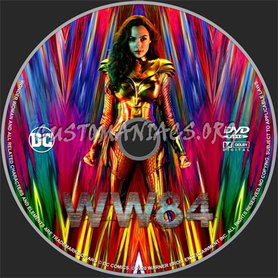 Wonder Woman 1984 aka WW84 dvd label