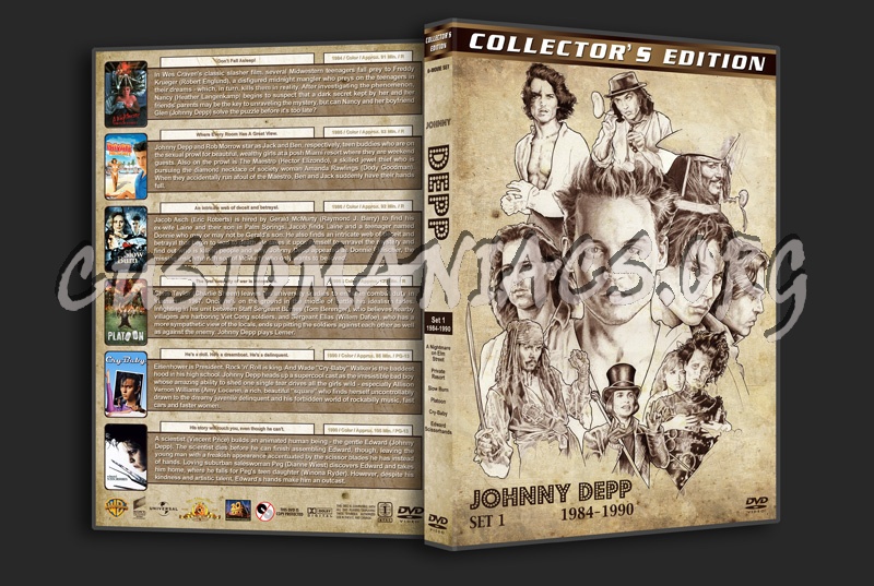 Johnny Depp Filmography - Set 1 (1984-1990) dvd cover