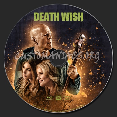 Death Wish (2018) blu-ray label