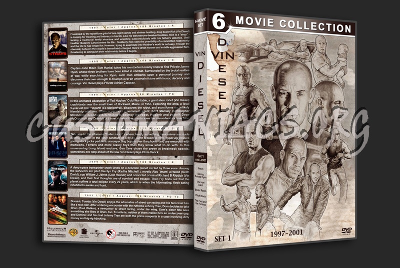 Vin Diesel Filmography - Set 1 (1997-2001) dvd cover