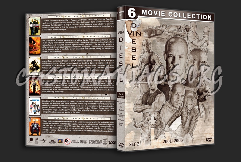 Vin Diesel Filmography - Set 2 (2001-2006) dvd cover