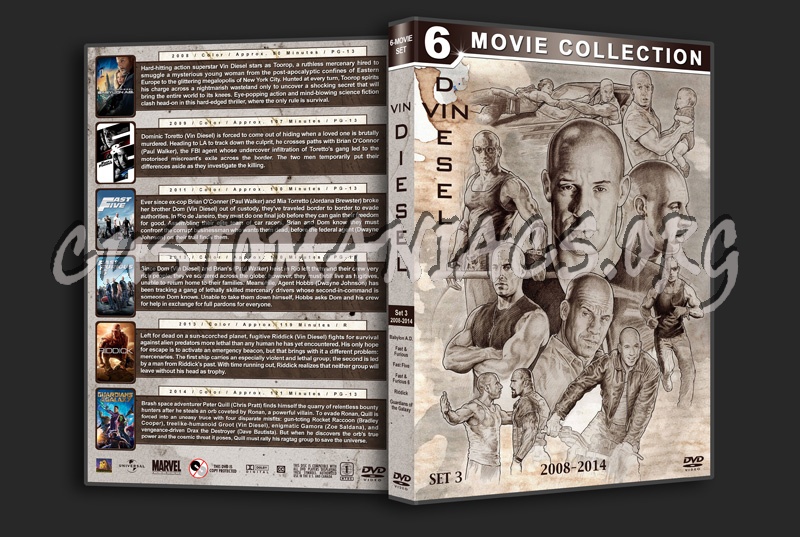 Vin Diesel Filmography - Set 3 (2008-2014) dvd cover