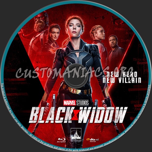 Black Widow 2020 blu-ray label
