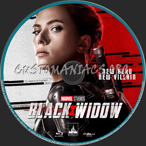 Black Widow 2020 blu-ray label