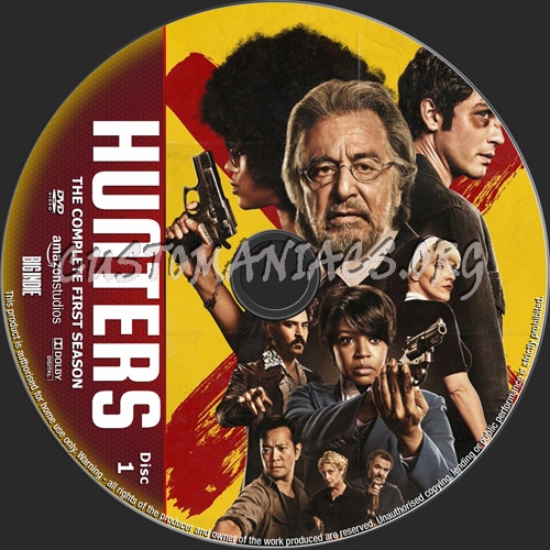 Hunters Season 1 dvd label