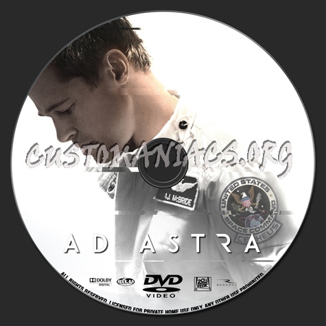 Ad Astra dvd label