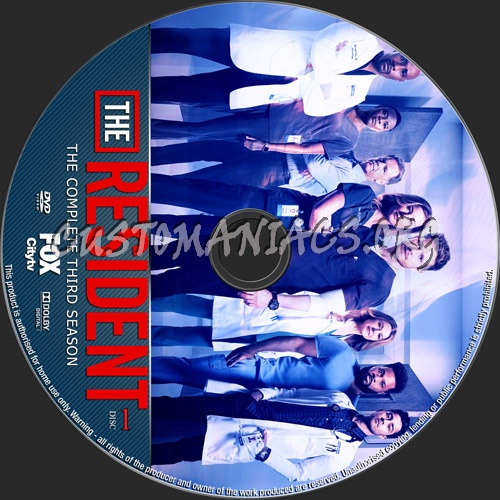 The Resident Season 3 dvd label