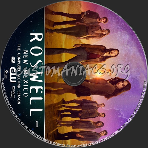 Roswell New Mexico Season 2 dvd label