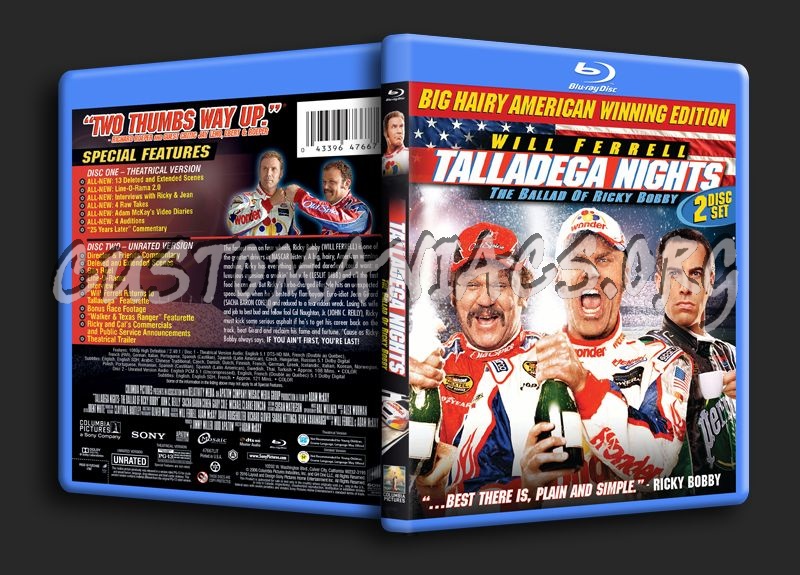 Talladega Nights the Ballad of Ricky Bobby blu-ray cover