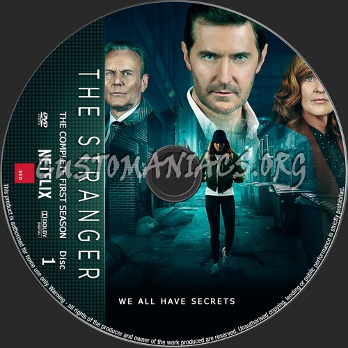 The Stranger Season 1 dvd label