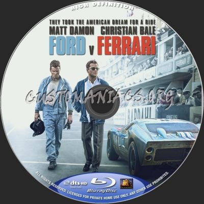 Ford V Ferrari blu-ray label