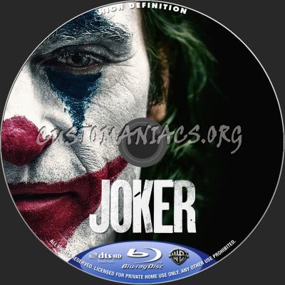 Joker blu-ray label