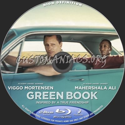 Green Book blu-ray label