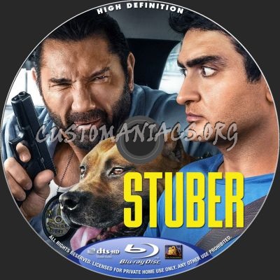 Stuber blu-ray label