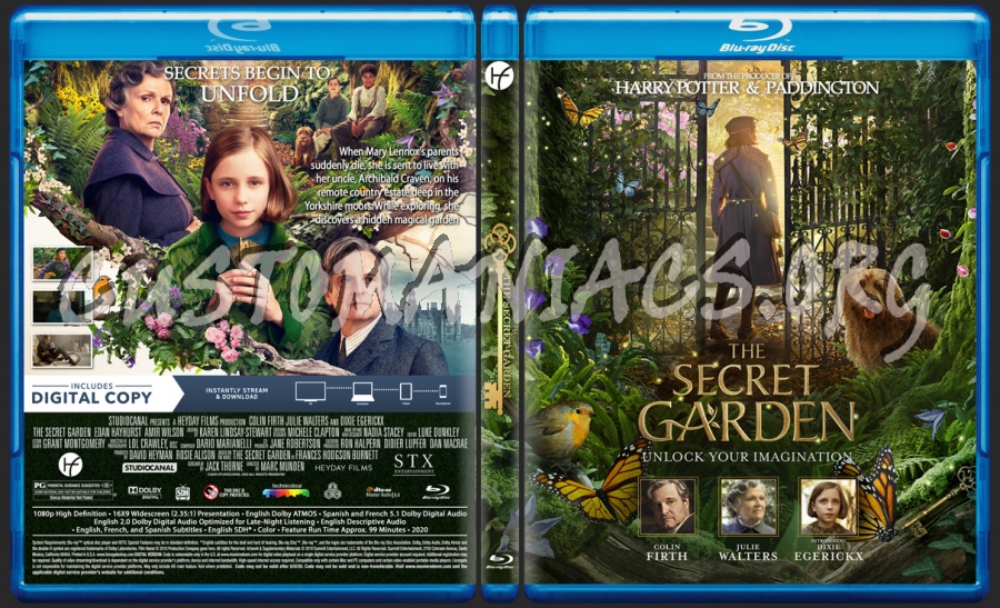 The Secret Garden 2020 blu-ray cover