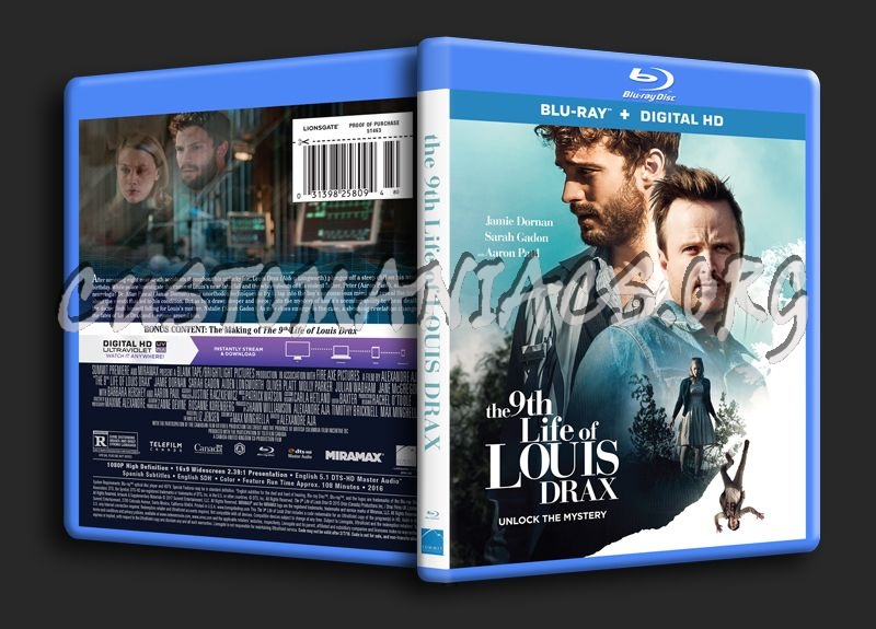 The 9th Life of Louis Drax blu-ray cover