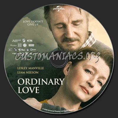 Ordinary Love blu-ray label