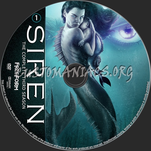 Siren Season 3 dvd label