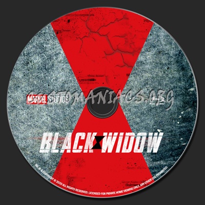 Black Widow blu-ray label