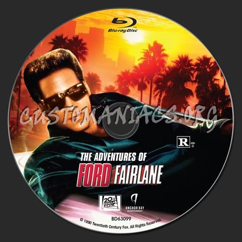 The Adventures of Ford Fairlane blu-ray label