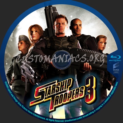 Starship Troopers 3 blu-ray label