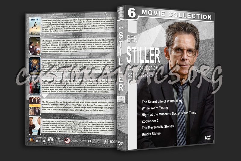 Ben Stiller Film Collection - Set 9 (2013-2017) dvd cover