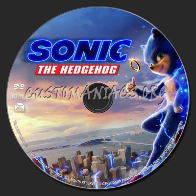 Sonic the Hedgehog (2019) dvd label