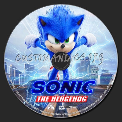 Sonic the Hedgehog (2019) dvd label