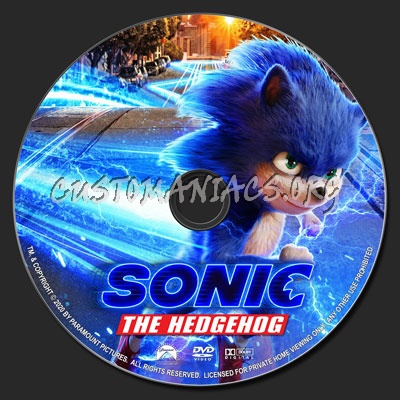 Sonic the Hedgehog (2019) dvd label