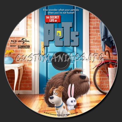 The Secret Life Of Pets 2D & 3D blu-ray label